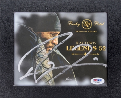 Ray Lewis Autographed "Ray Lewis Legends 52" Rocky Patel Premium Cigars (PSA/DNA)